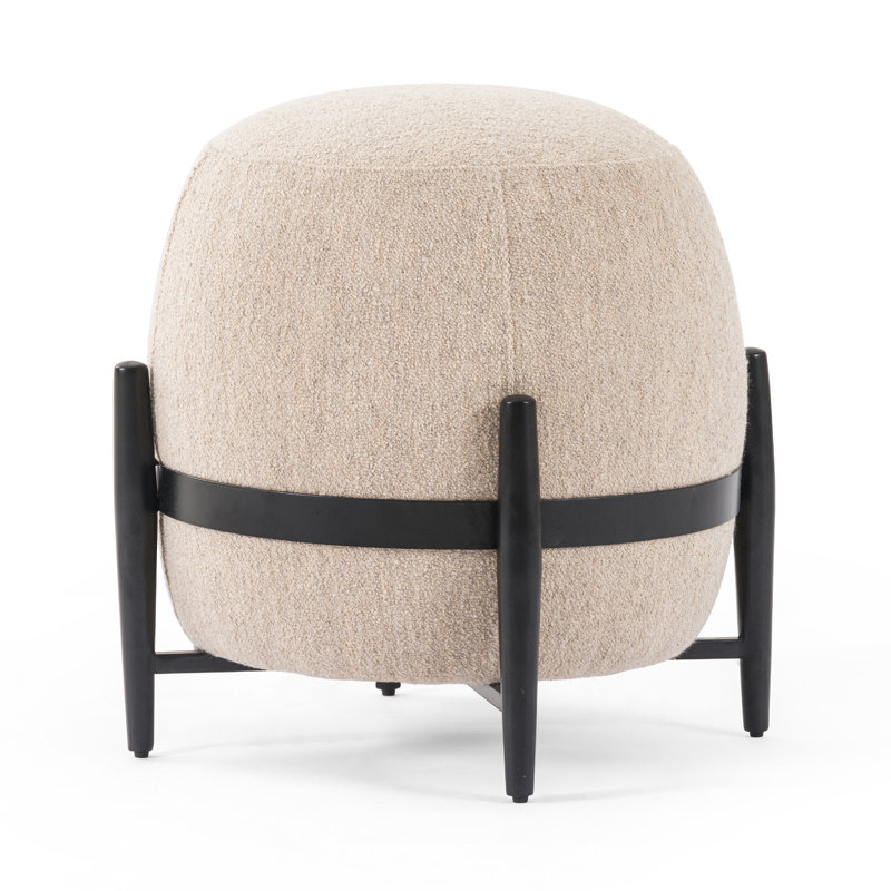 Four Hands Hoffer Round Ottoman | Perigold